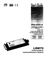 Preview for 1 page of Omega LDM70 User Manual