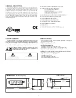 Preview for 3 page of Omega LDP63000 User Manual