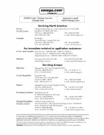 Предварительный просмотр 2 страницы Omega LVP-51-R User Manual