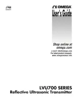 Preview for 1 page of Omega LVU-700 User Manual