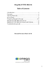 Preview for 3 page of Omega Mag-Bind FFPE RNA 96 Product Manual