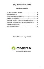 Preview for 2 page of Omega Mag-Bind M1378-00 Product Manual