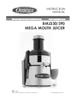 Preview for 1 page of Omega MEGA MOUTH BMJ330 Instruction Manual