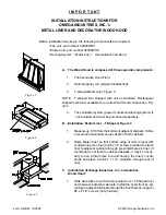 Preview for 1 page of Omega Metal Liner and Decorative Wood Hood Installation Instructions