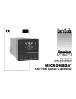 Предварительный просмотр 1 страницы Omega MICROMEGA CN77000 series User Manual