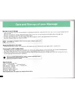 Preview for 25 page of Omega Montage Elite Massage User Manual