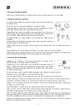 Preview for 6 page of Omega MONTMELO 260 User Manual