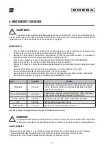 Preview for 21 page of Omega MONZA TTG22T User Manual