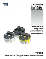 Preview for 1 page of Omega NB1TXA-E6 User Manual