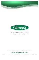 Preview for 44 page of Omega Nutrition Center 8008 User Manual
