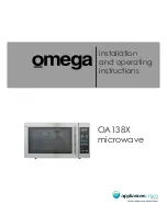 Предварительный просмотр 1 страницы Omega OA 138X Installation And Operating Instructions Manual