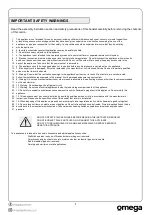 Предварительный просмотр 4 страницы Omega OBFD126X Instruction Manual