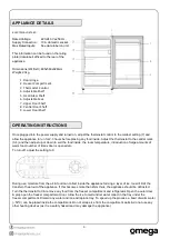 Предварительный просмотр 6 страницы Omega OBFD126X Instruction Manual