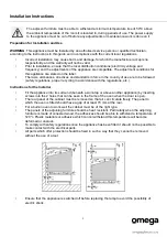 Preview for 6 page of Omega OBO61PX Instruction Manual