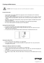 Preview for 18 page of Omega OBO61PX Instruction Manual