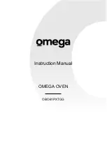 Preview for 1 page of Omega OBO61PXTGG Instruction Manual