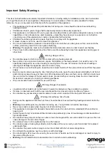 Предварительный просмотр 4 страницы Omega OBO61PXTGG Instruction Manual