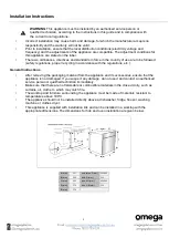 Предварительный просмотр 5 страницы Omega OBO61PXTGG Instruction Manual