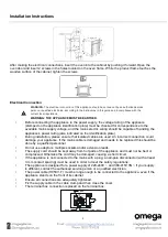 Preview for 6 page of Omega OBO61PXTGG Instruction Manual