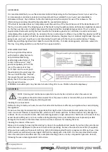 Preview for 17 page of Omega OBO650X Operating And Installation Instructions