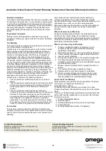 Preview for 22 page of Omega OBO650X1 Instruction Manual