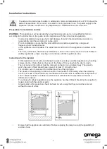 Предварительный просмотр 6 страницы Omega OBO650X2 Instruction Manual