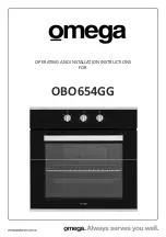 Preview for 1 page of Omega OBO654GG Operating And Installation Instructions