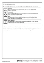 Предварительный просмотр 11 страницы Omega OBO654GG Operating And Installation Instructions