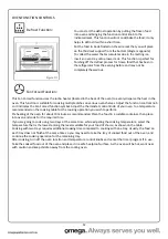 Предварительный просмотр 12 страницы Omega OBO654GG Operating And Installation Instructions