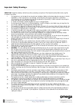 Предварительный просмотр 4 страницы Omega OBO654TGG Instruction Manual