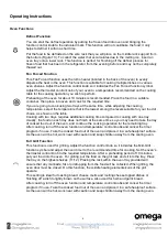Предварительный просмотр 11 страницы Omega OBO660X2 Instruction Manual