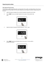 Preview for 17 page of Omega OBO660X2 Instruction Manual