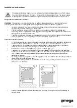 Предварительный просмотр 6 страницы Omega OBO669X2 Instruction Manual