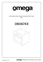 Предварительный просмотр 1 страницы Omega OBO674X Operating And Installation Instructions