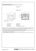 Предварительный просмотр 9 страницы Omega OBO674X Operating And Installation Instructions