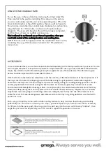 Preview for 14 page of Omega OBO674X Operating And Installation Instructions