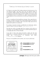 Preview for 2 page of Omega OBO676X Operating And Installation Instructions