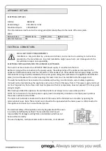 Preview for 5 page of Omega OBO676X Operating And Installation Instructions