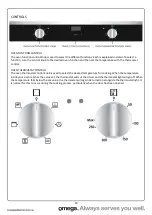 Preview for 10 page of Omega OBO676X Operating And Installation Instructions