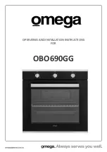 Preview for 1 page of Omega OBO690GG Operating And Installation Instructions