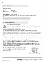 Preview for 5 page of Omega OBO690GG Operating And Installation Instructions