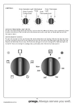 Предварительный просмотр 10 страницы Omega OBO690GG Operating And Installation Instructions