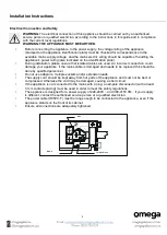 Предварительный просмотр 8 страницы Omega OBO696XB Instruction Manual