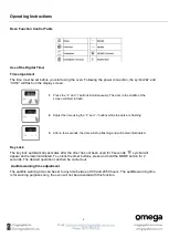 Preview for 9 page of Omega OBO698PXB Instruction Manual