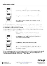 Preview for 10 page of Omega OBO698PXB Instruction Manual