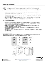 Preview for 6 page of Omega OBO699W Instruction Manual