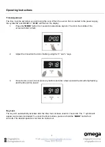 Предварительный просмотр 12 страницы Omega OBO699W Instruction Manual