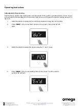 Preview for 16 page of Omega OBO699W Instruction Manual