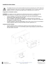 Предварительный просмотр 8 страницы Omega OBO758X Instruction Manual