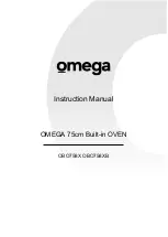 Preview for 1 page of Omega OBO758XB Instruction Manual